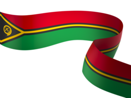 Vanuatu flag element design national independence day banner ribbon png