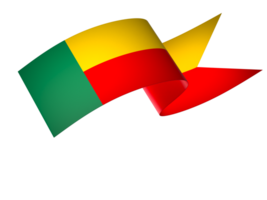 Benin vlag element ontwerp nationaal onafhankelijkheid dag banier lint PNG