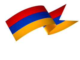 Armenia flag element design national independence day banner ribbon png