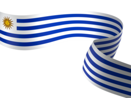 Uruguay flag element design national independence day banner ribbon png