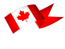 Canadá bandera elemento diseño nacional independencia día bandera cinta png
