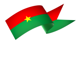 Burkina faso flagga element design nationell oberoende dag baner band png