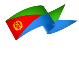 Eritrea flag element design national independence day banner ribbon png