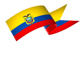 ecuador flagga element design nationell oberoende dag baner band png