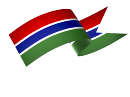 de gambia flagga element design nationell oberoende dag baner band png