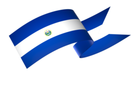 el Salvador drapeau élément conception nationale indépendance journée bannière ruban png