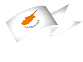 Cyprus flag element design national independence day banner ribbon png