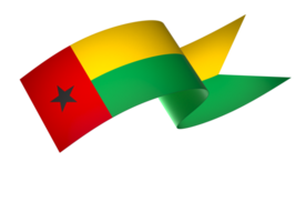 Guinea Bissau flag element design national independence day banner ribbon png