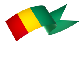 Guinea bandera elemento diseño nacional independencia día bandera cinta png