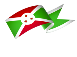 Burundi flag element design national independence day banner ribbon png