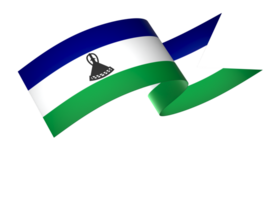 lesotho flagga element design nationell oberoende dag baner band png