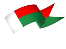 Madagascar vlag element ontwerp nationaal onafhankelijkheid dag banier lint PNG