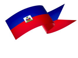 Haití bandera elemento diseño nacional independencia día bandera cinta png