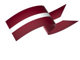 Latvia flag element design national independence day banner ribbon png