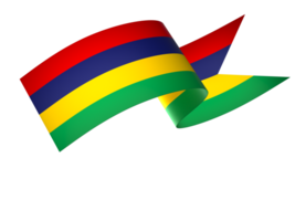 Mauritius Flagge Element Design National Unabhängigkeit Tag Banner Band png