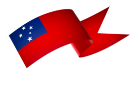 samoa bandeira elemento Projeto nacional independência dia bandeira fita png