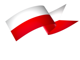 Poland flag element design national independence day banner ribbon png