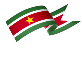 suriname Flagge Element Design National Unabhängigkeit Tag Banner Band png