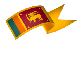 sri lanka bandera elemento diseño nacional independencia día bandera cinta png