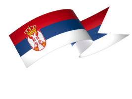 serbia flagga element design nationell oberoende dag baner band png