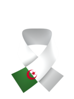 Algeria flag element design national independence day banner ribbon png