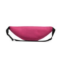 Fashion unisex business Waist Belt Pink Business Office Banana Bag bumbag with zipper for men on isolated White Background in back, mock up. clipping path included. photo