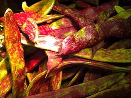 rojo frijoles, madeira isla, porto da cruz, vegetales foto