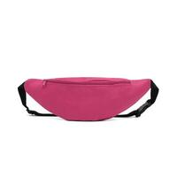 Fashion unisex business Waist Belt Pink Business Office Banana Bag bumbag with zipper for men on isolated White Background in back, mock up. clipping path included. photo