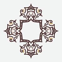 decorativo Clásico marco. vector diseño. floral ornamento. tradicional marco.