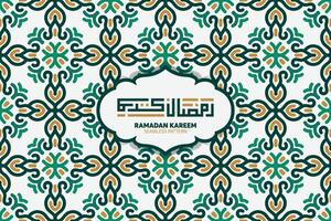 Ramadan Kareem. Islamic greeting card template with ramadan for wallpaper design. Poster, media banner. vector