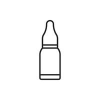 injection vial icon vector