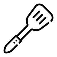 spatula Line Icon Background White vector