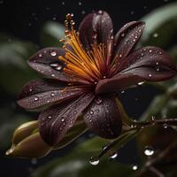 AI generated Exotic Flower C photo