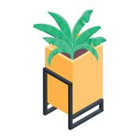Modern Furniture Isometric Icon vector