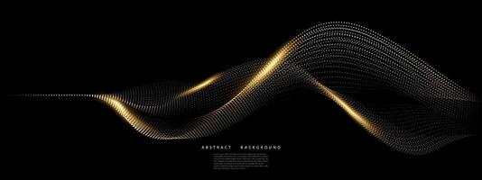 point flow particle wave curve pattern concept of technology modern illustrations vector