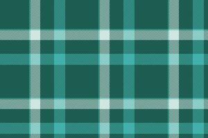 Plaid background, check seamless pattern in green. Vector fabric texture for textile print, wrapping paper, gift card or wallpaper.
