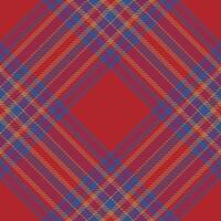 Plaid pattern vector. Check fabric texture. Seamless textile design for clothes, paper print. vector