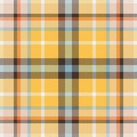 Plaid check pattern. Seamless fabric texture. Tartan textile print. vector