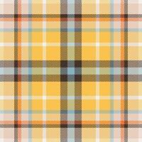 Plaid check pattern. Seamless fabric texture. Tartan textile print. vector