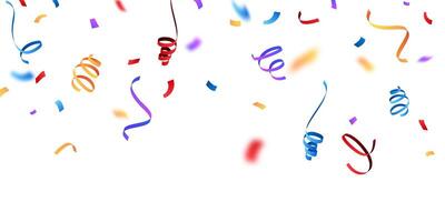 colorful confetti background for festival decoration vector illustration