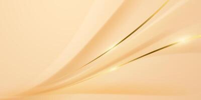 golden abstract background with luxury golden lines vector illustration