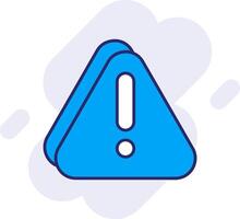 Error Line Filled Backgroud Icon vector