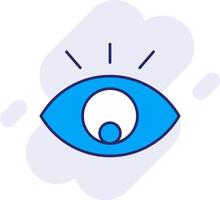 Eye Line Filled Backgroud Icon vector