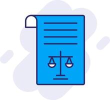 Legal Document Line Filled Backgroud Icon vector