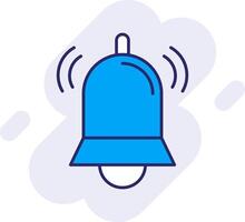 Bell Line Filled Backgroud Icon vector