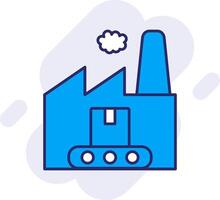 Manufacturing Line Filled Backgroud Icon vector