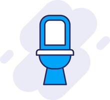 Toilet Line Filled Backgroud Icon vector