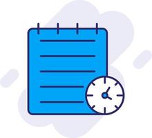 Planning Line Filled Backgroud Icon vector
