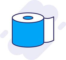 Toilet Paper Line Filled Backgroud Icon vector