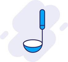 Ladle Line Filled Backgroud Icon vector